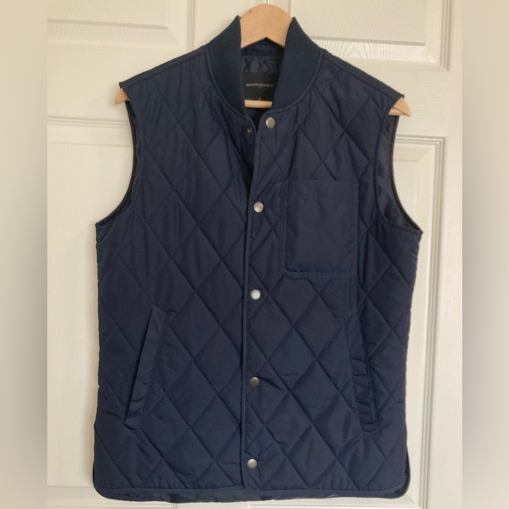 Banana Republic Navy Performance Layering Vest Small Men’s